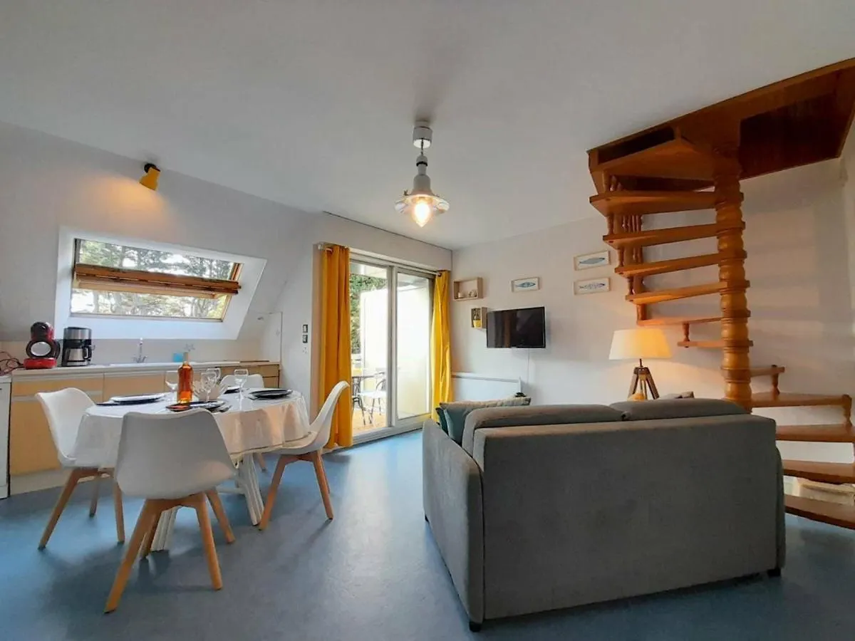 Charmant Duplex 3P Avec Balcon Et Apercu Mer A 550M De La Plage - Parking & Wifi Inclus - Fr-1-477-187 Saint-Philibert Franciaország
